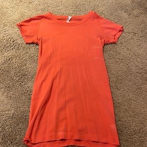 Red Lululemon Swiftly Tech Short Sleeve
